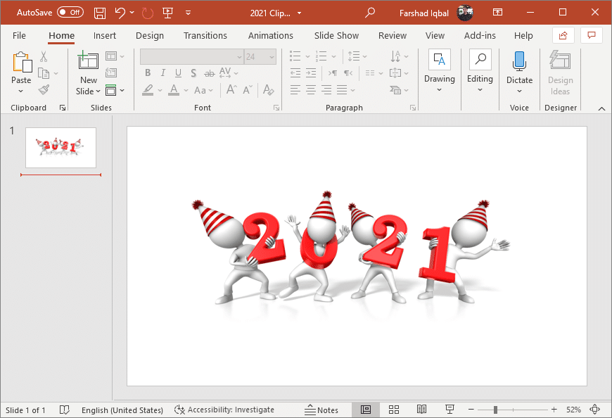 figures Holding the year 2021 clipart