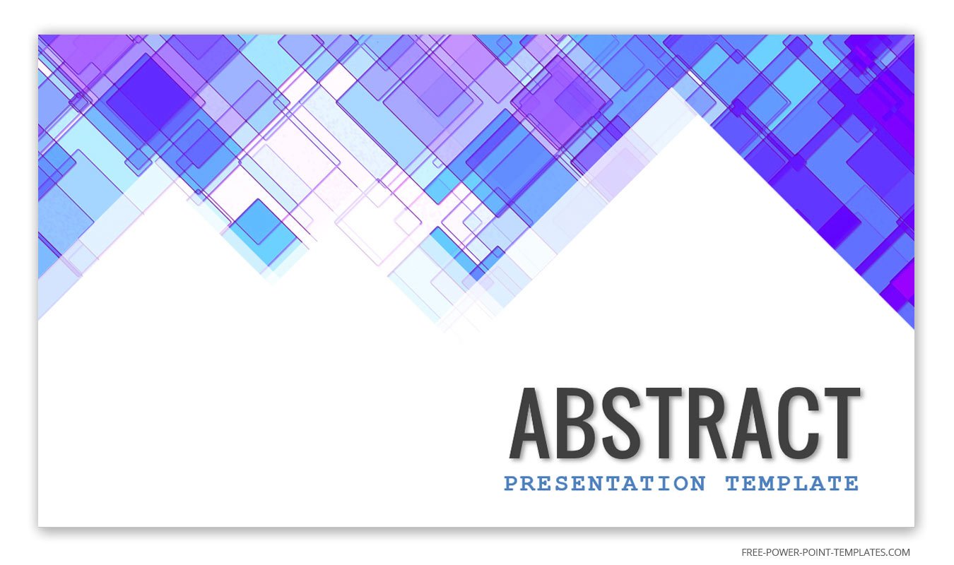 Free Light Abstract Blue Presentation Template