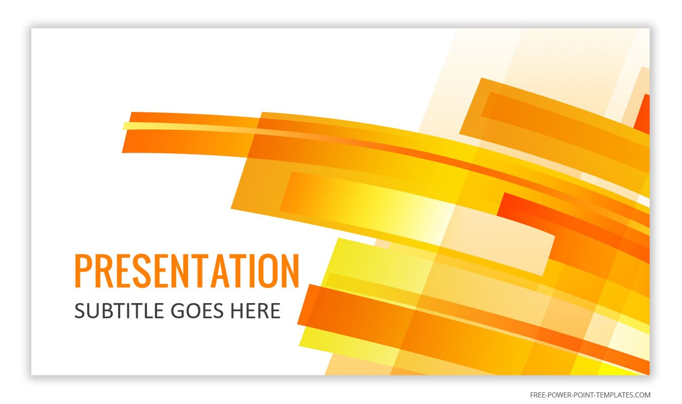 Free Yellow and Orange Background for PowerPoint