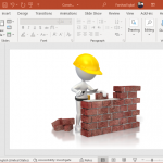 Bricklayer clipart for PowerPoint