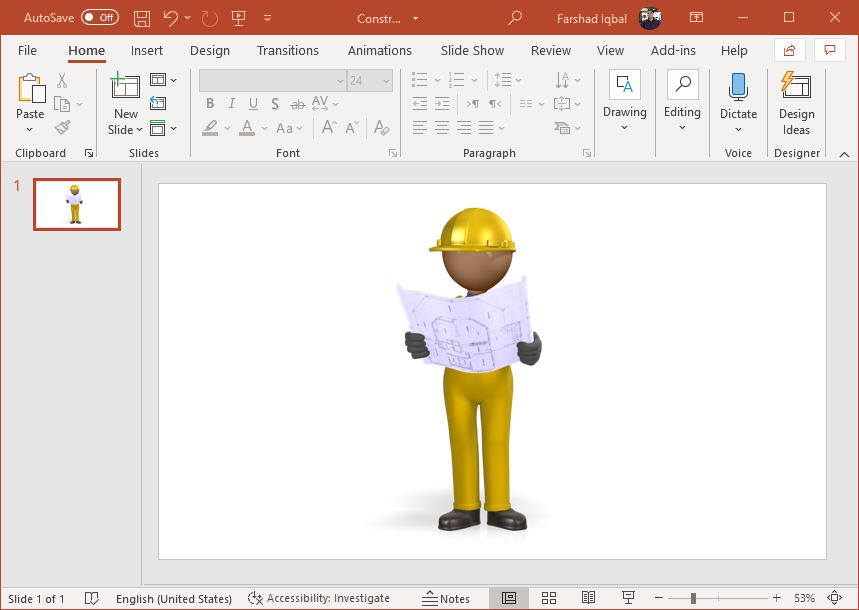 Foreman clipart for PowerPoint