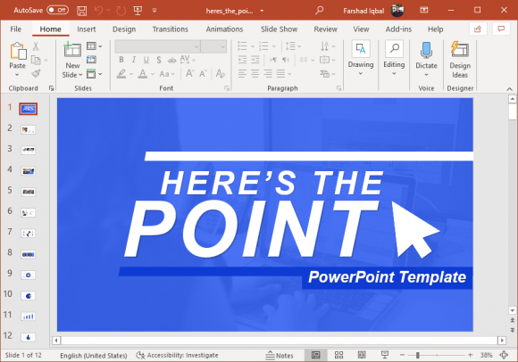 Heres The Point PowerPoint Template