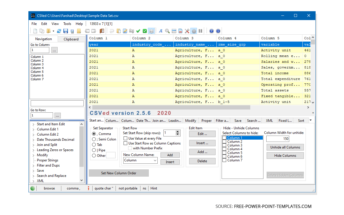 Csv file splitter windows