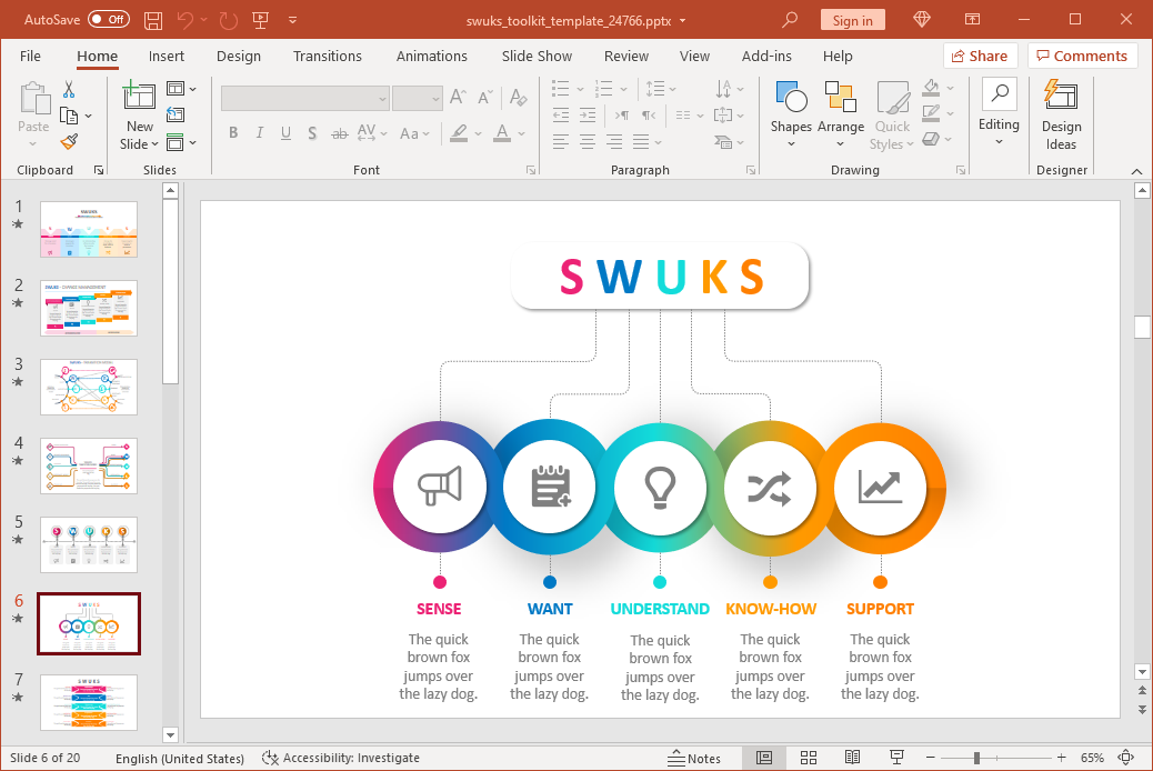 Animated SWUKS PowerPoint template