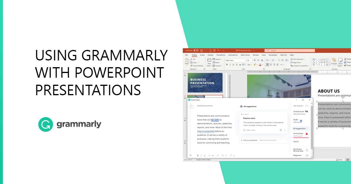 Checking Grammar in PowerPoint with Grammarly