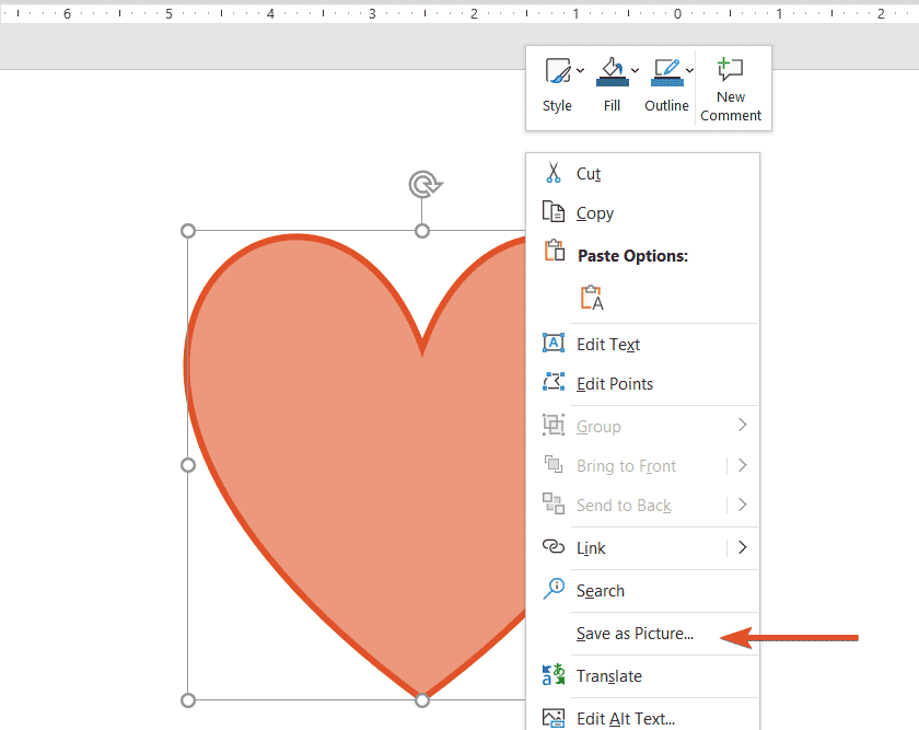 How to save illustration in PowerPoint to SVG format