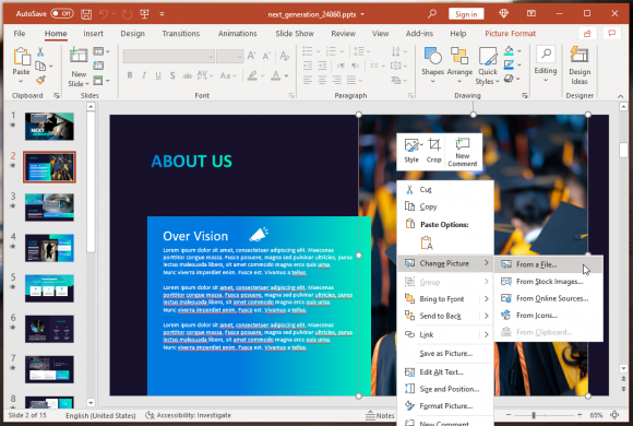 Animated next generation PowerPoint template