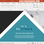 Animated triangle design PowerPoint template