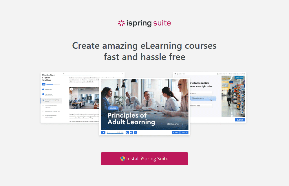 iSpring Suite 10 Presentation Software for creating online courses