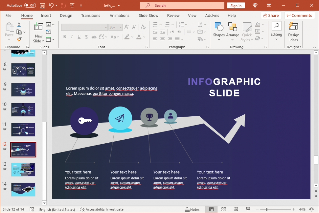 Animated Info Tech PowerPoint Template