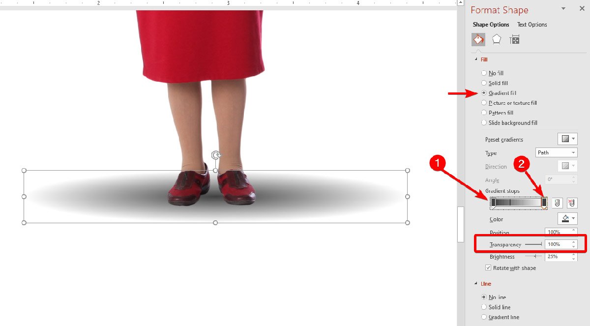 Example of Drop Shadow in PowerPoint