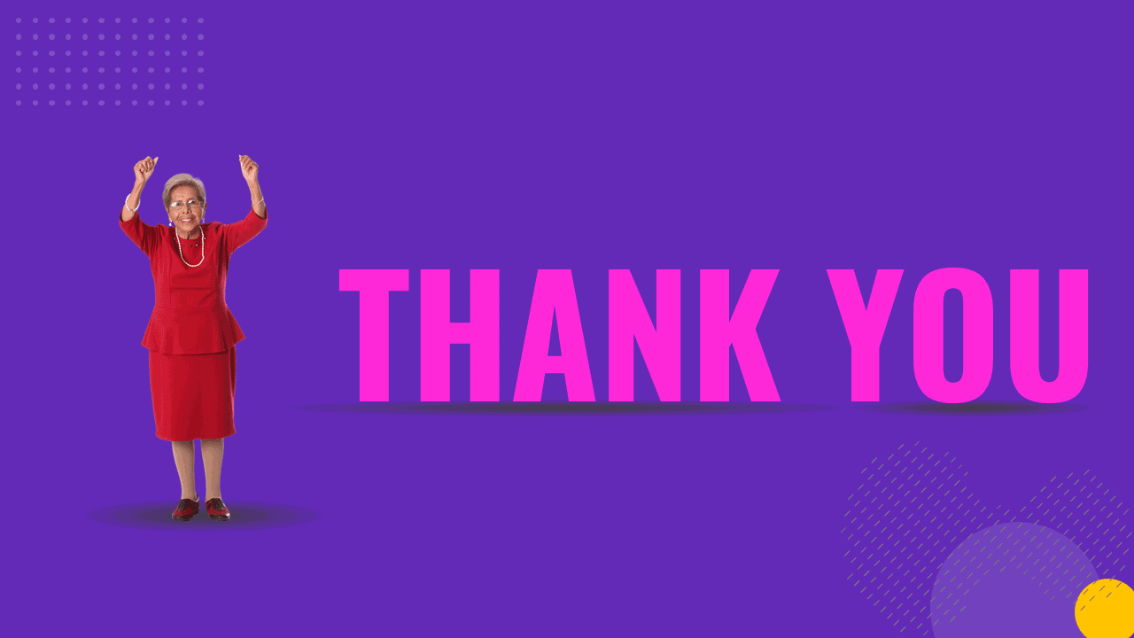Creative Thank you slide for PowerPoint presentations