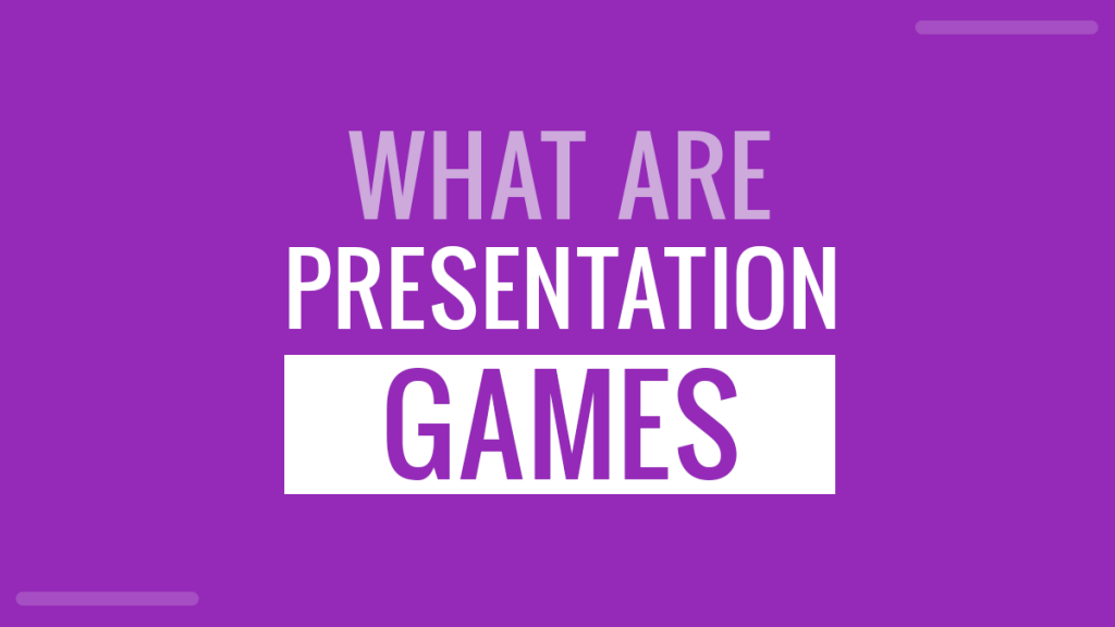 presentation video game meaning