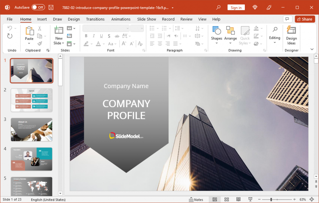 company profile sample presentation