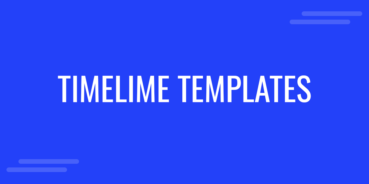 Best 7 Timeline Templates for Business Presentations and Project Management