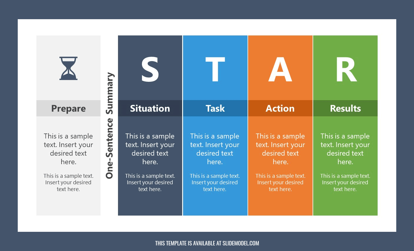 STAR Interview slide design template for presentations