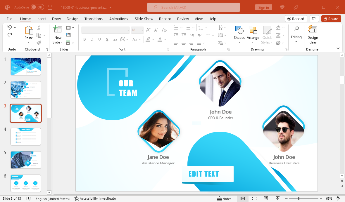 Best Slides for Team Introduction in a PowerPoint Presentation