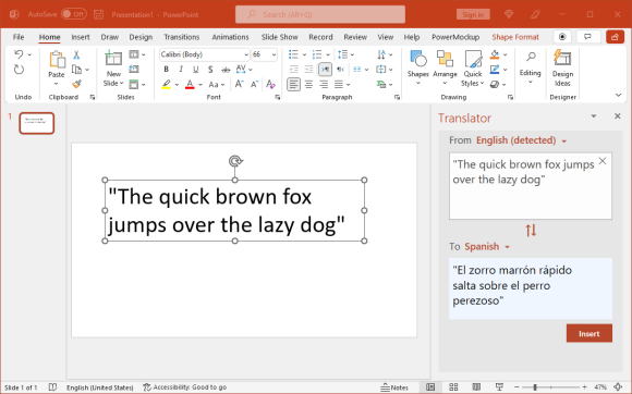 Translate-text-in-PowerPoint