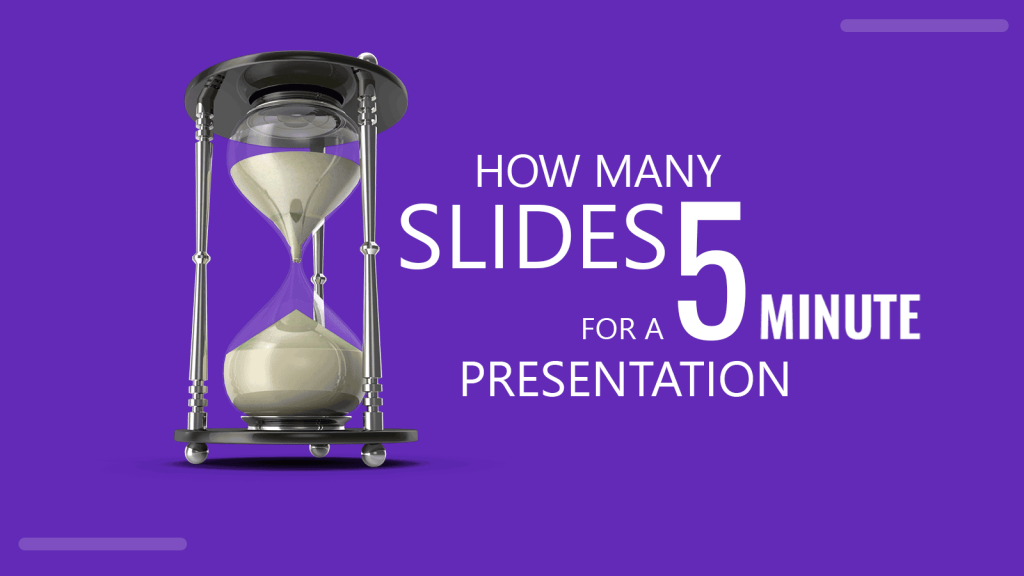 3 to 5 minute presentation