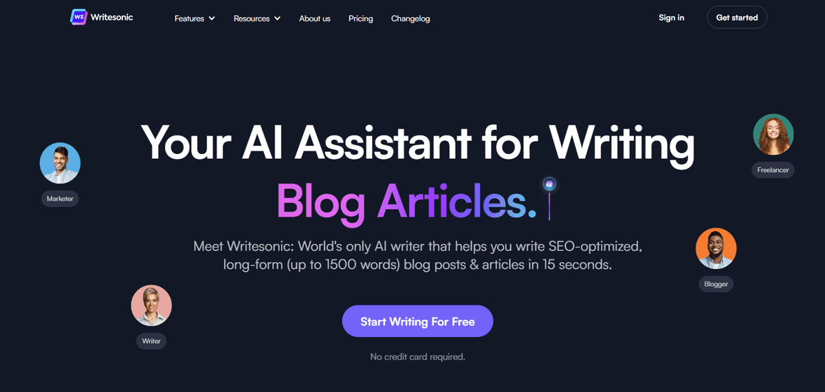 Writesonic AI Writer