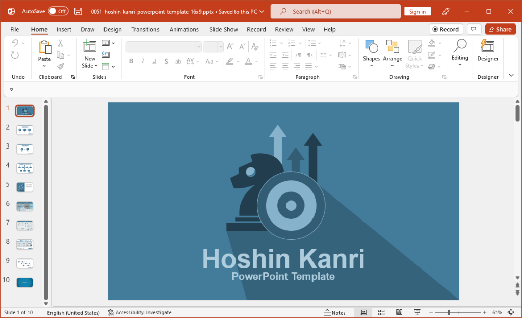 Hoshin Planning PowerPoint template