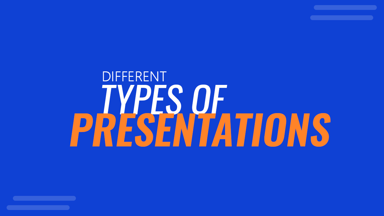 how many types of presentations are there