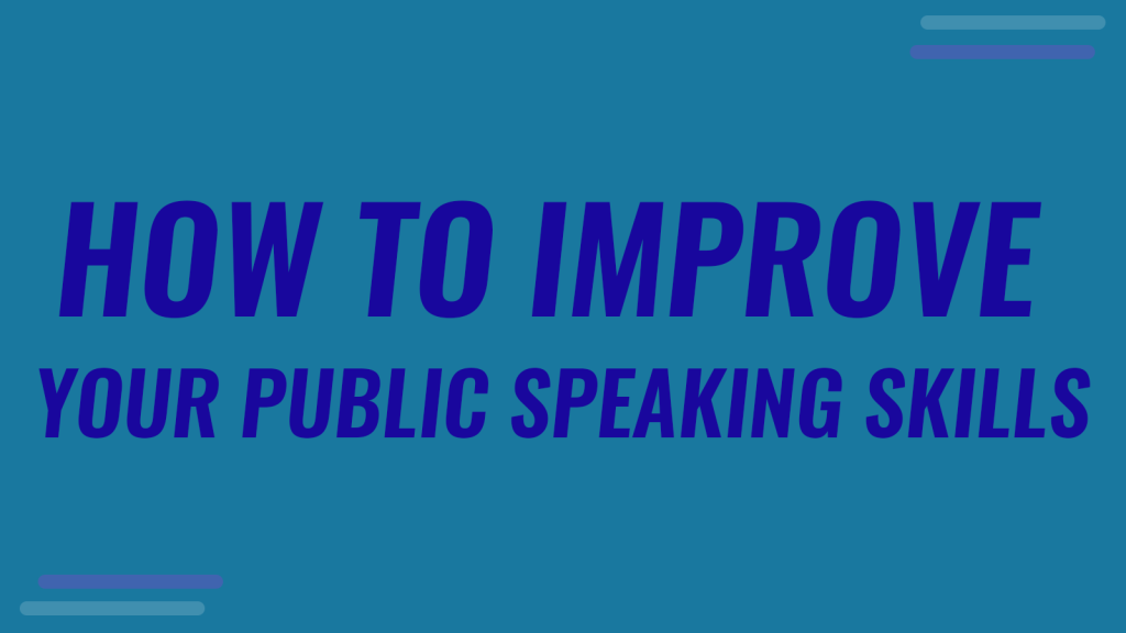 How To Improve Your Public Speaking Skills Fppt