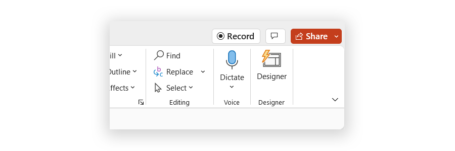 Dictate in PowerPoint