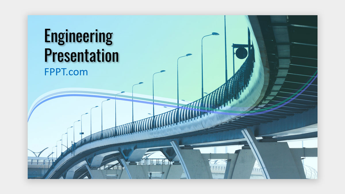 Example of Engineering Background Slide Template