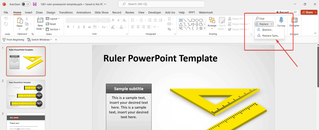 How to Replace Font in PowerPoint