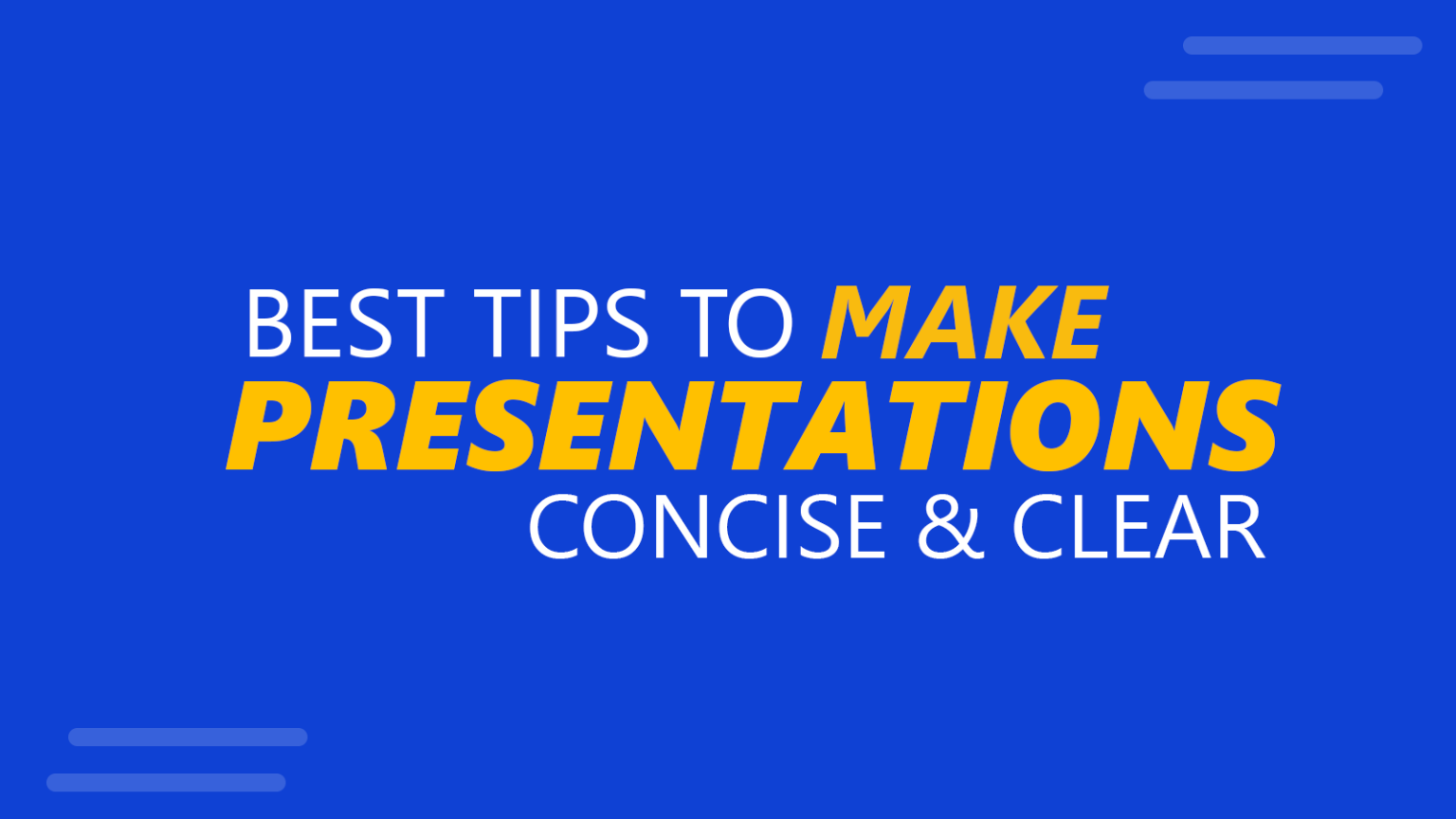 how to make video presentation with presenter