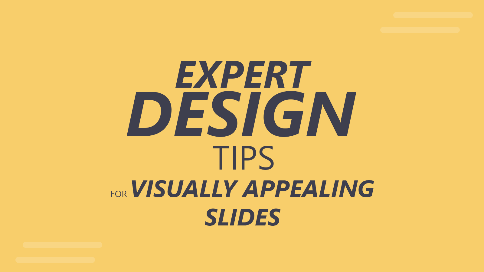 how to create visually appealing presentations