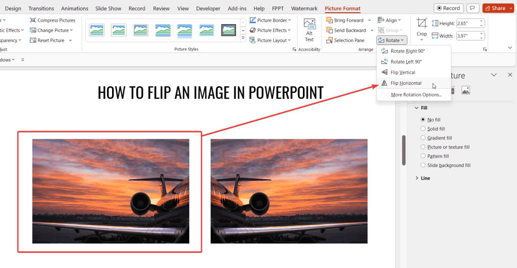 How to Mirror an Image in PowerPoint - An Easy Way