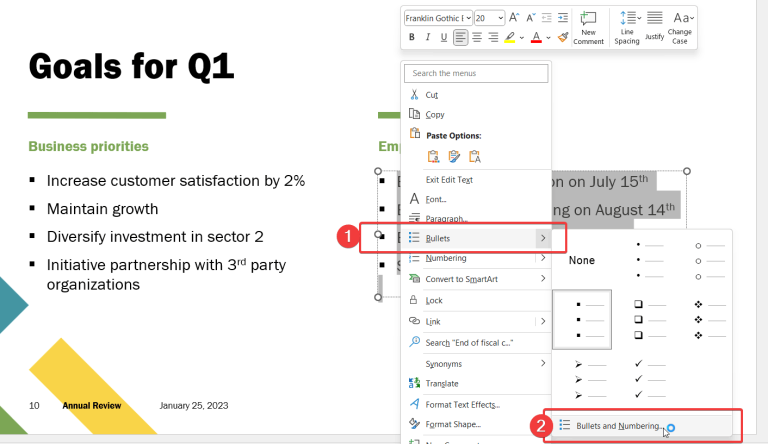 How to Change the Color of Bullet Points in PowerPoint?