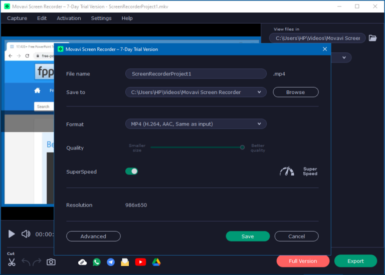 Advanced Screen Recorder with Video Scheduling Feature