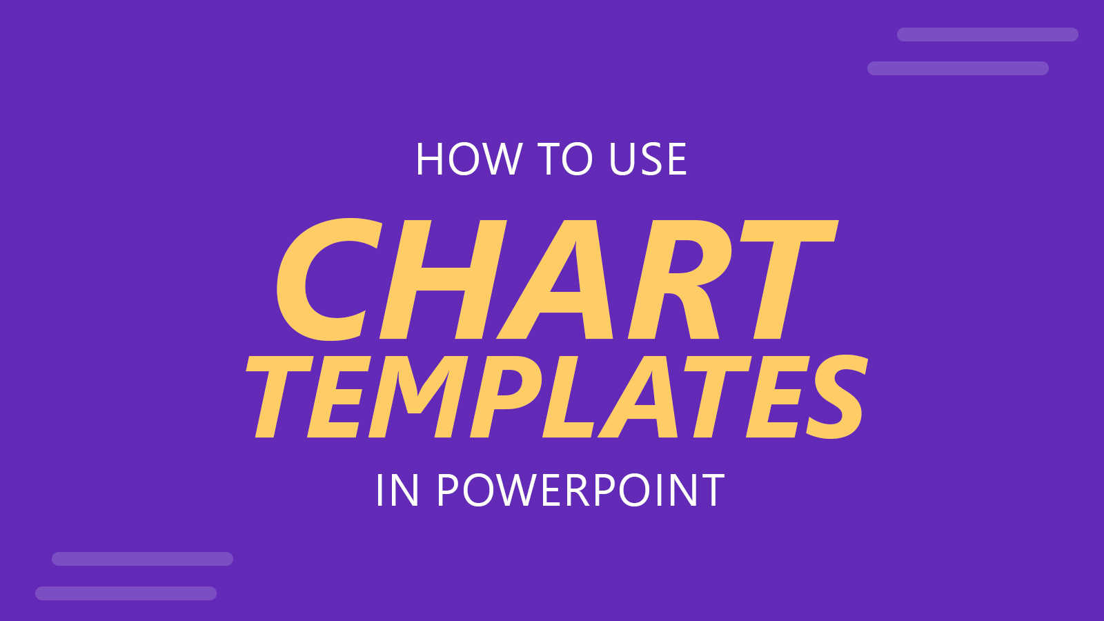 How To Use Chart Templates in PowerPoint to Save Time Designing Data Driven Charts