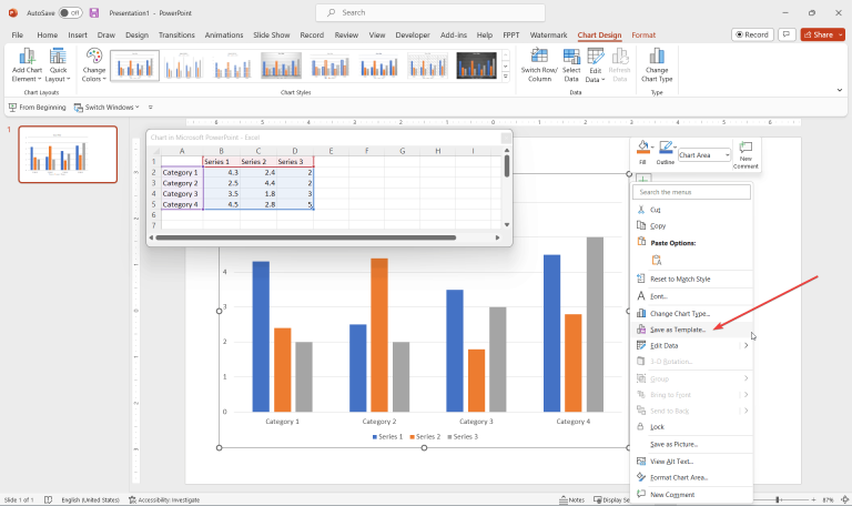 Save Time Designing your Charts in PowerPoint with Chart Templates