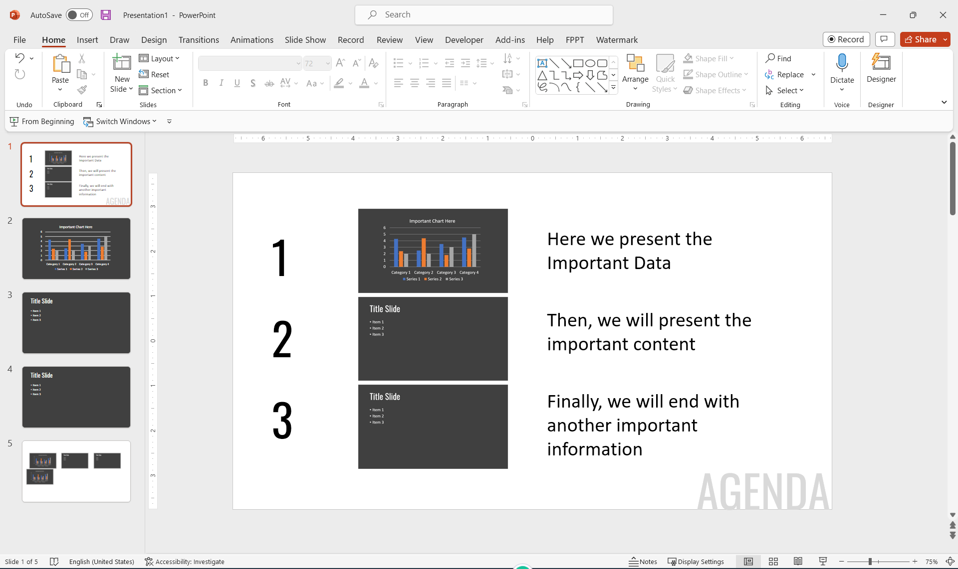 Creating a Visual Table of Contents with Minuature Slides in PowerPoint - An atlernative to traditional Agenda slides