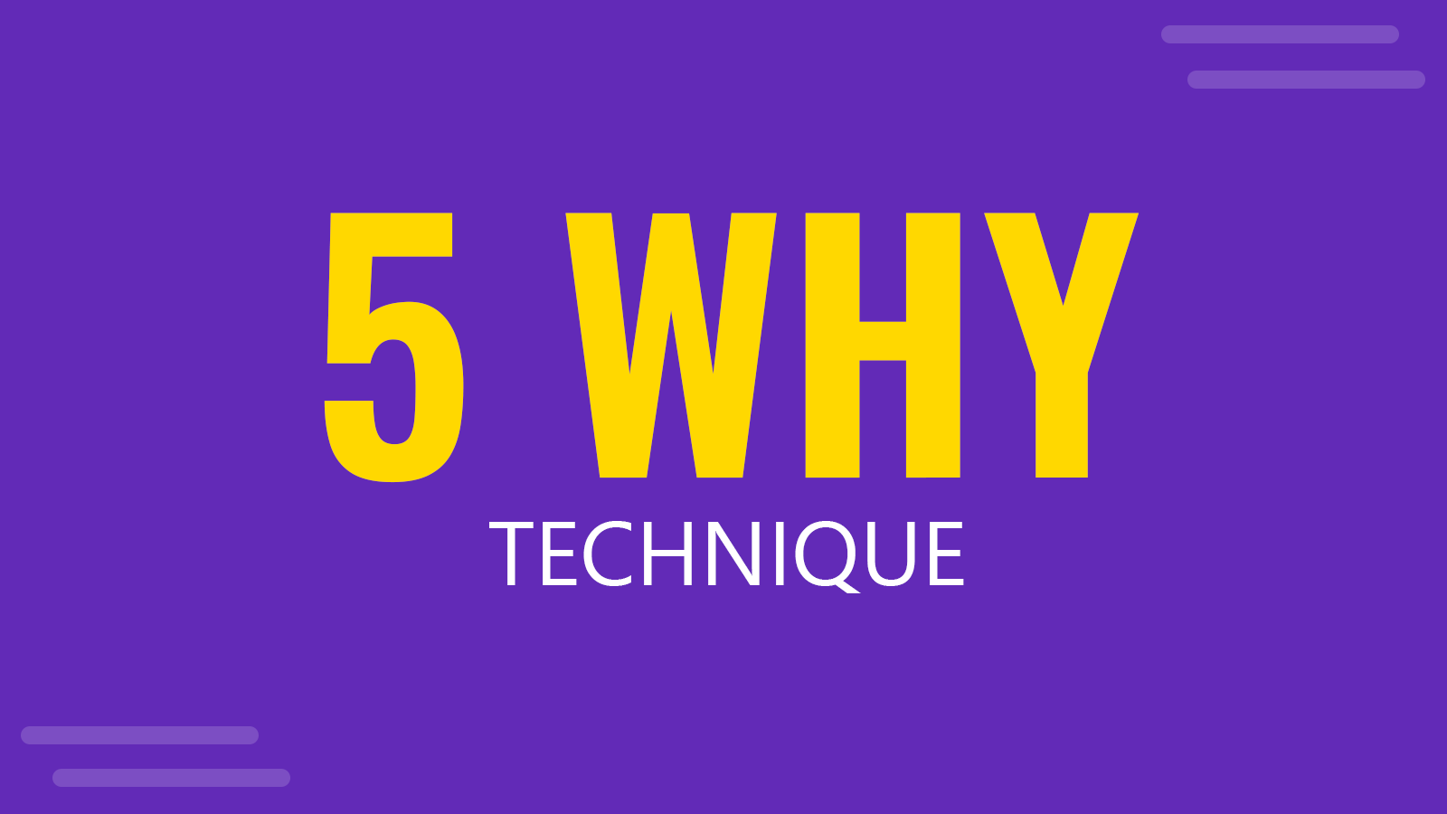 The 5 Whys Technique: A Game-Changer in Problem-Solving and Presentations