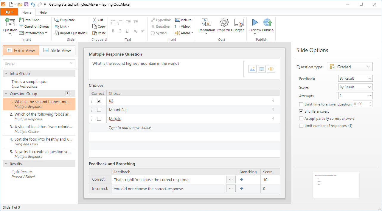 Create Dynamic Quizzes and Surveys with iSpring QuizMaker