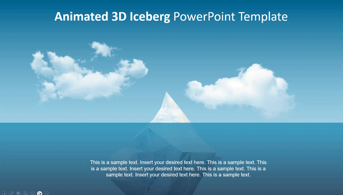 Animated 3D Iceberg PowerPoint Template