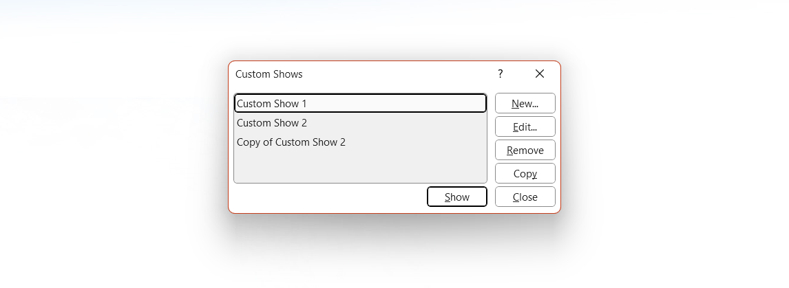 Create Custom Shows in PowerPoint
