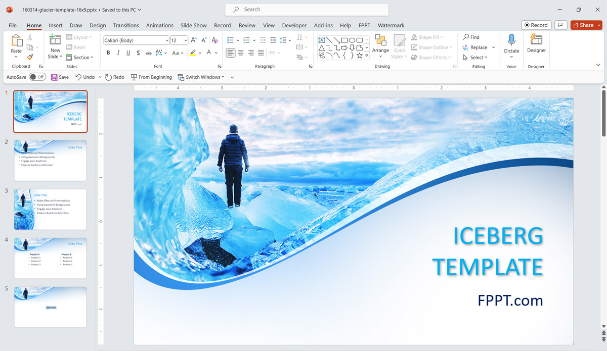 Under the Surface: Iceberg Templates in Presentations Under the Surface: Iceberg Templates in Presentations