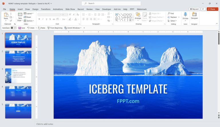 Under the Surface: Iceberg Templates in Presentations Under the Surface: Iceberg Templates in Presentations
