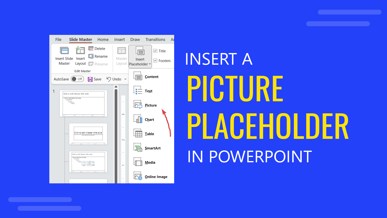 How to Insert a Picture Placeholder in PowerPoint