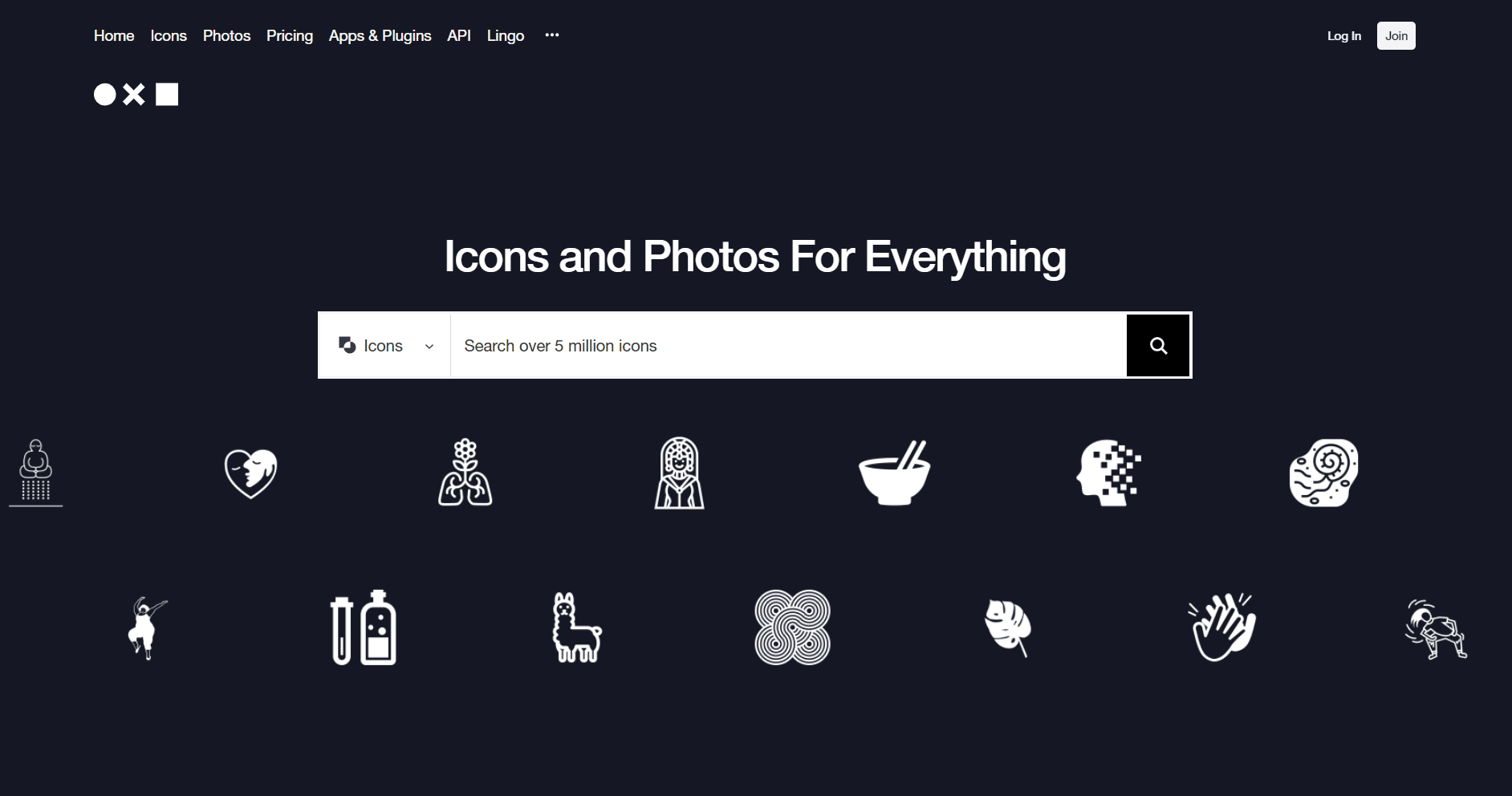 The Noun Project website
