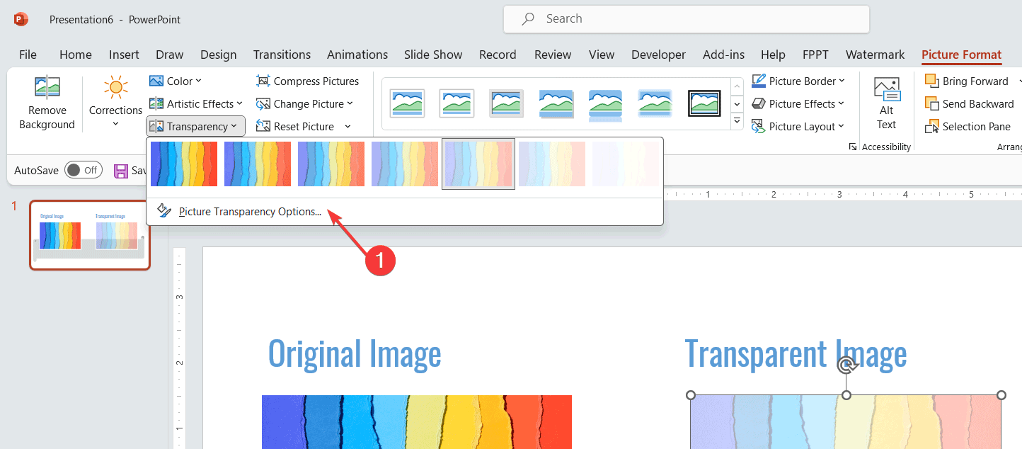 How to Add Transparency to a Picture in PowerPoint