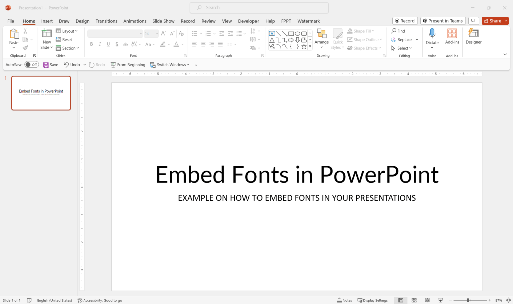 How to Embed Fonts in PowerPoint (with Examples)