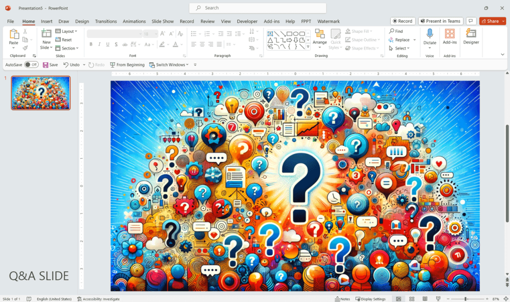 Questions & Answers PowerPoint Templates & Slides for Presentations