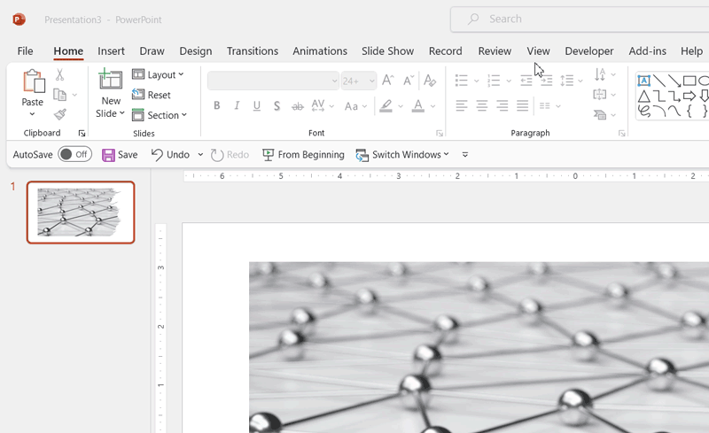 How to open Slide Master in PowerPoint